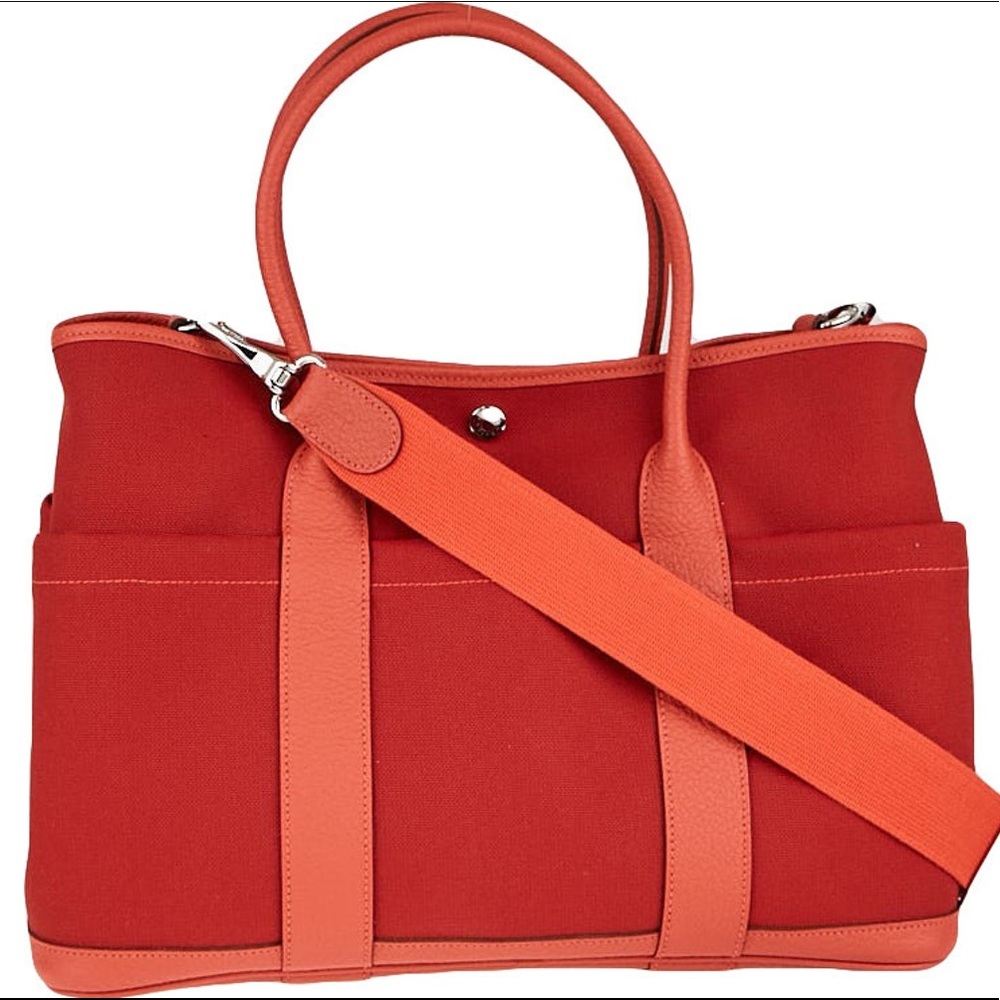 RARE Hermes Garden Party Pockets 36 w/strap